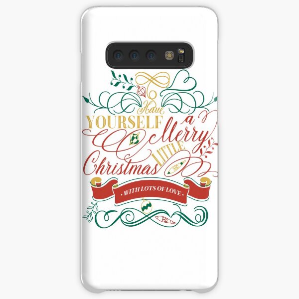 Have Yourself A Merry Little Christmas Love Typography Samsung Galaxy Snap Case