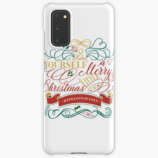 Have Yourself A Merry Little Christmas Love Typography Samsung Galaxy Snap Case