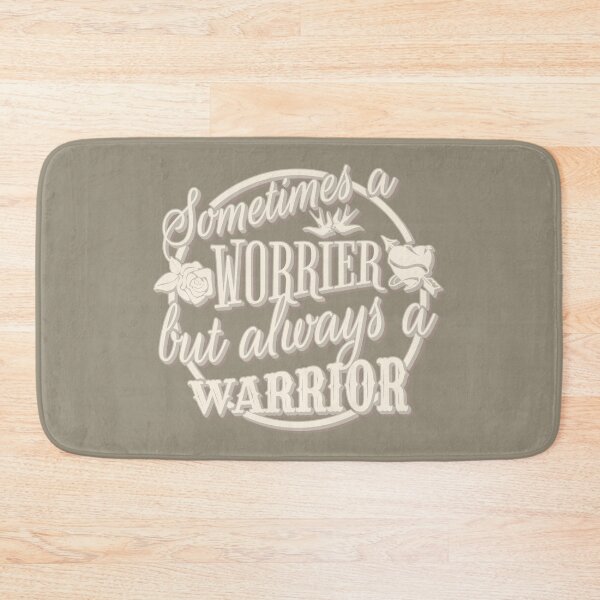 Item preview, Cool Taupe Retro Sometimes A Worrier But Always A Warrior designed and sold by TrulyEpoque.