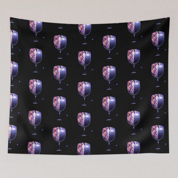Item preview, Galaxy nebula in wine glass designed and sold by nightspeed.