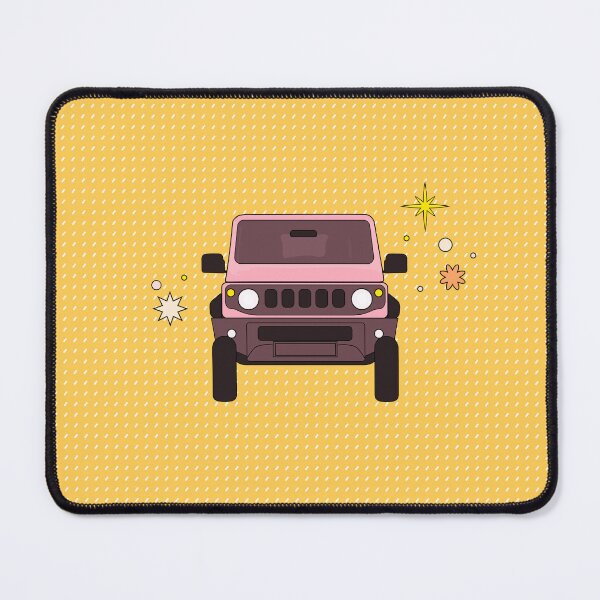 Item preview, Perfect Pink Suzuki Jimny - Yellow Dotted Pattern designed and sold by stoicjimny.