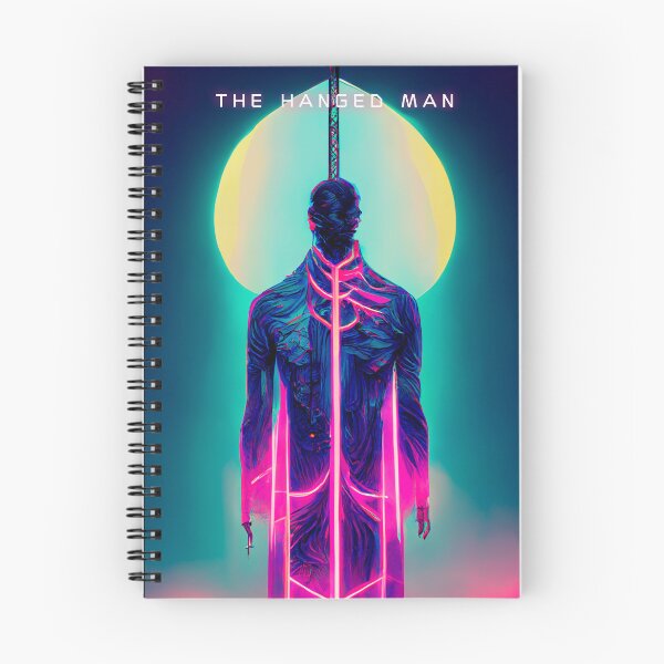 Item preview, The Hanged Man, cyberpunk tarot card designed and sold by hippai.