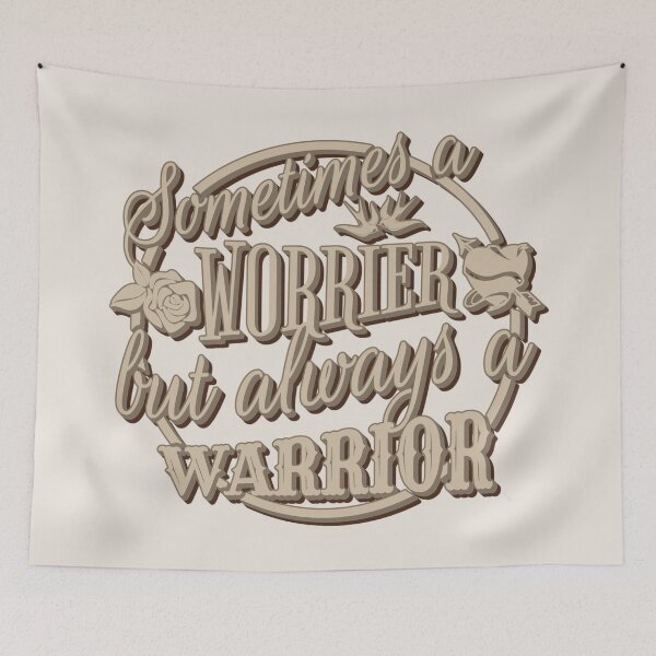 Item preview, Retro Sometimes A Worrier But Always A Warrior designed and sold by TrulyEpoque.