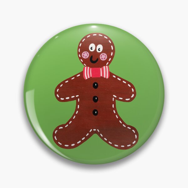Artikelvorschau, Weihnachtslebkuchenmann 2 - grüner Hintergrund entworfen und verkauft von Helen McCartney Designs.