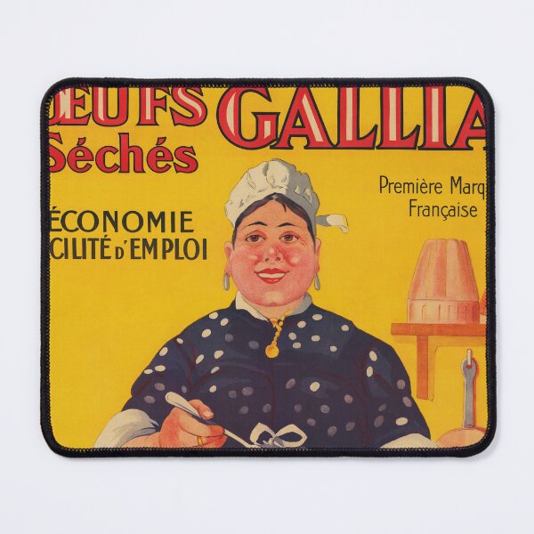Item preview, GALLIA Oeufs Seches Dried Eggs for Cooking 1921 Vintage French Food Advertisement Poster  designed and sold by retroposters.