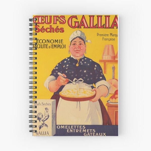 Item preview, GALLIA Oeufs Seches Dried Eggs for Cooking 1921 Vintage French Food Advertisement Poster  designed and sold by retroposters.