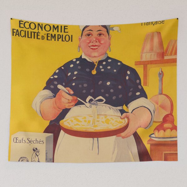 Item preview, GALLIA Oeufs Seches Dried Eggs for Cooking 1921 Vintage French Food Advertisement Poster  designed and sold by retroposters.