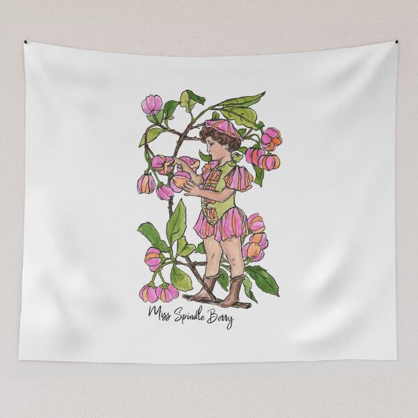 Item preview, Miss Spindle Berry - Flower Girl Illustration designed and sold by creategoodluck.