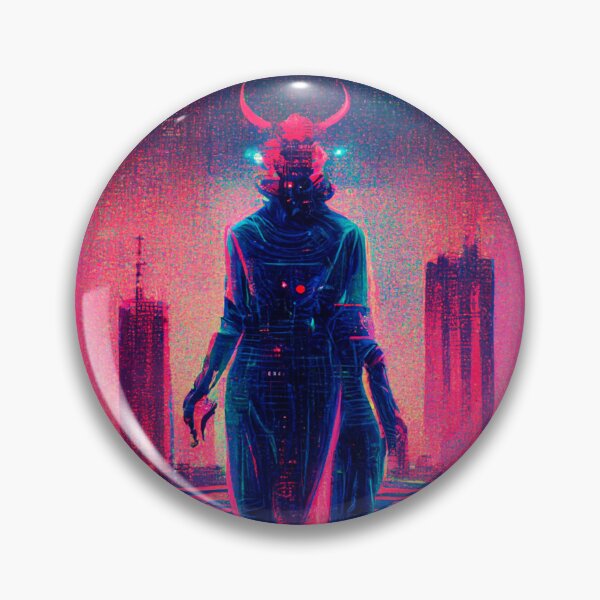 Item preview, The Devil, cyberpunk tarot card designed and sold by hippai.