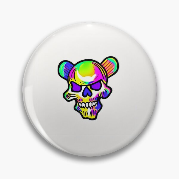 Item preview, "Barry" Trippy Rainbow Bear Skull designed and sold by HofmannsStamps.