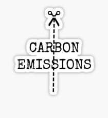 cut carbon emissions Sticker
