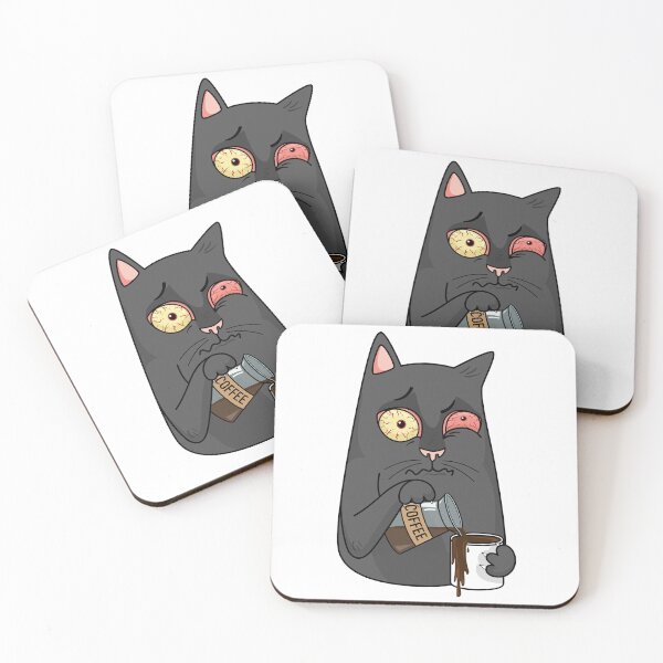 Item preview, cat coffee Nationalcoffeeday designed and sold by hassendz.