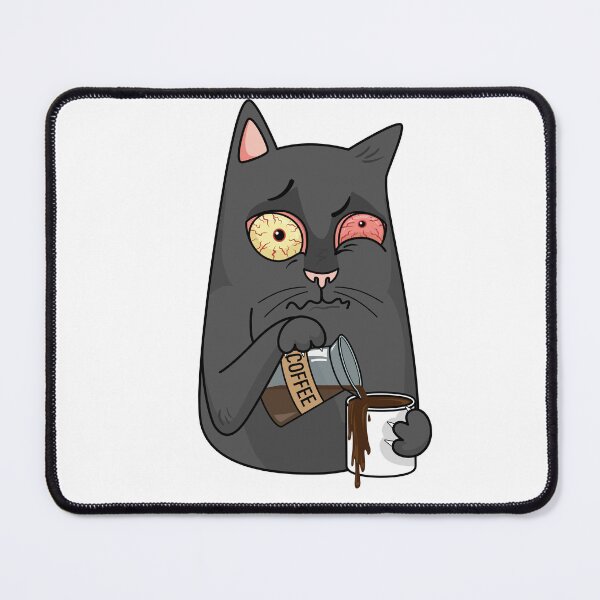 Item preview, cat coffee Nationalcoffeeday designed and sold by hassendz.