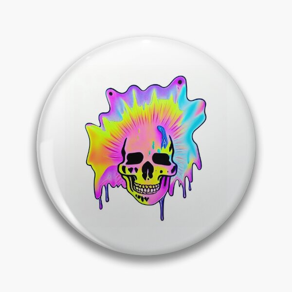 Item preview, "Juuryoku" Melting Rainbow Skull designed and sold by HofmannsStamps.