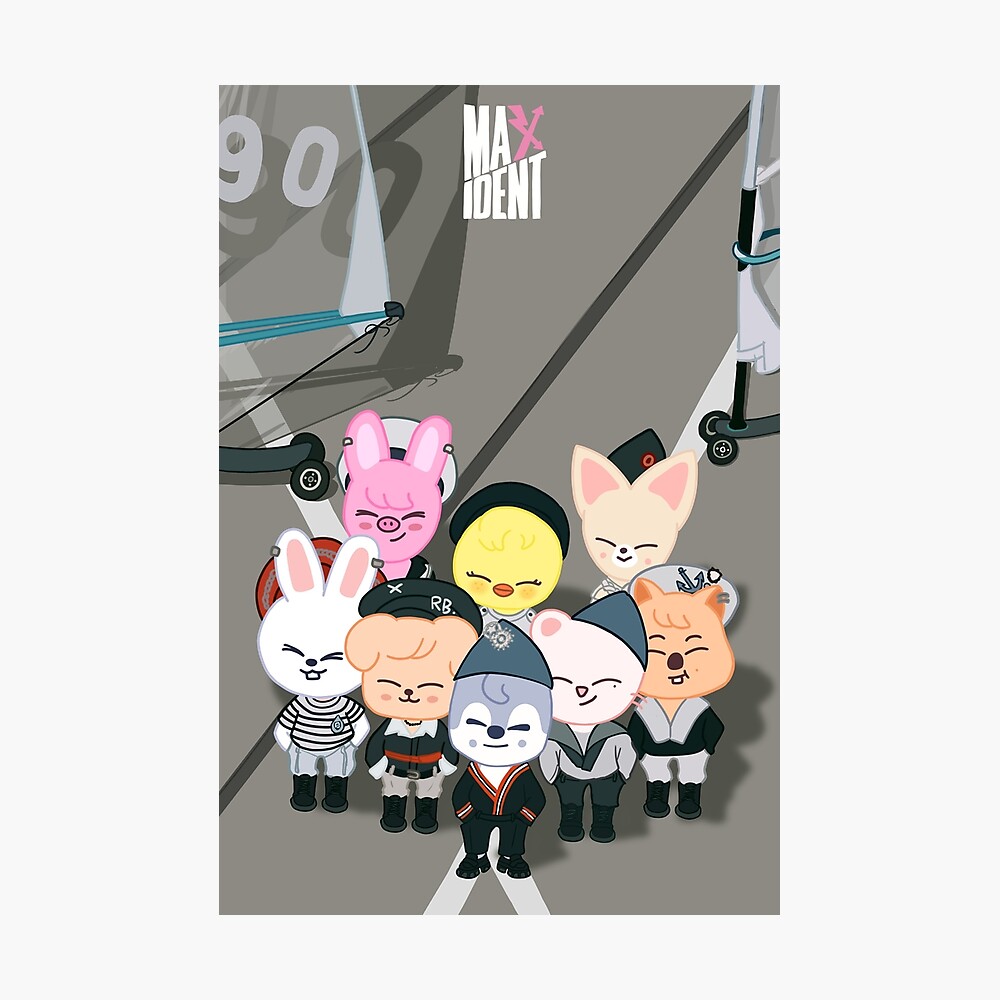 Stray kids - skzoo Wolf chan iPad Case & Skin by MomosDrawing