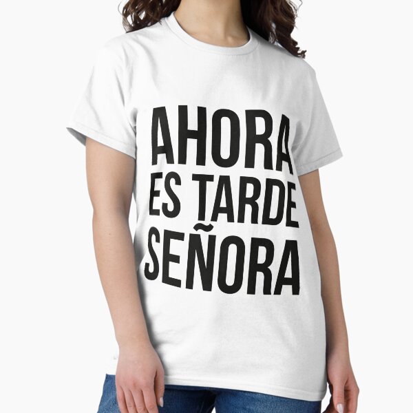 Vista previa del artículo con la obra «Ahora es tarde señora.», diseñado y vendido por PetardeoPop.