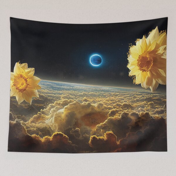 Item preview, Yellow Daffodils in Space designed and sold by visionaryberry.