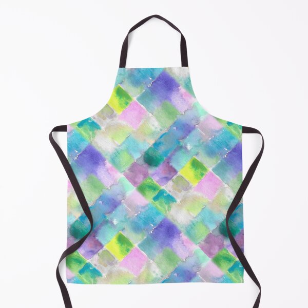 Item preview, Checkered abstract pattern in watercolor designed and sold by papierquarell.