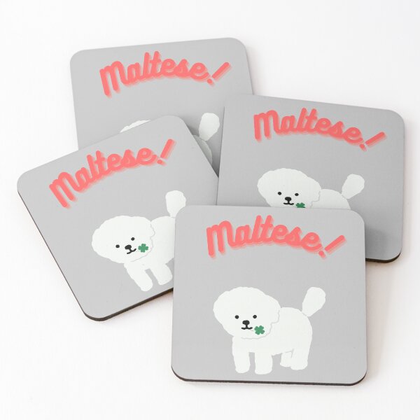 Item preview, Maltese Dog with Four leaf Clover designed and sold by fluffyfluky.
