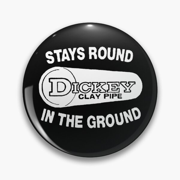 Item preview, Dickey Clay Pipe: Stays Round in the Ground designed and sold by ceramicshirts.