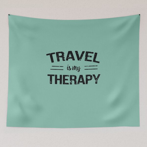 Item preview, Travel Is My Therapy, Funny Design For Travel Lover designed and sold by LOGPRO.