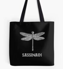 dragonfly sassenach white Tote Bag