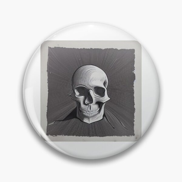 Item preview, "曲がる" Skull designed and sold by HofmannsStamps.