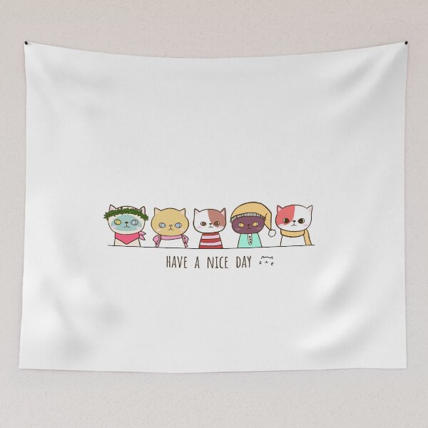 Item preview, cats have a nice day designed and sold by CHAOUIYAH.