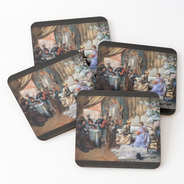 Item preview, Le Gouter Au Salon Du Peintre by Madeleine-Jeanne Lemaire Remastered Xzendor7 Classical Art Old Masters Reproductions designed and sold by Xzendor7 Digital Art Creations.