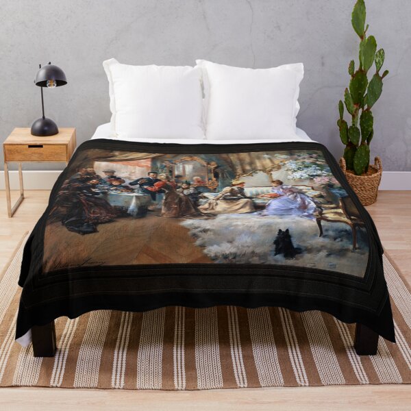 Item preview, Le Gouter Au Salon Du Peintre by Madeleine-Jeanne Lemaire Remastered Xzendor7 Classical Art Old Masters Reproductions designed and sold by Xzendor7 Digital Art Creations.