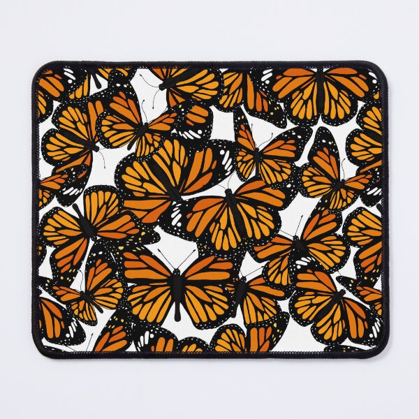 Item preview, Orange Monarch Butterflies Pattern designed and sold by HotHibiscus.