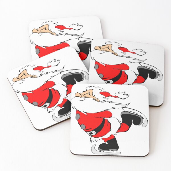 Item preview, Santa Claus Skating Cartoon Design designed and sold by Thonja.