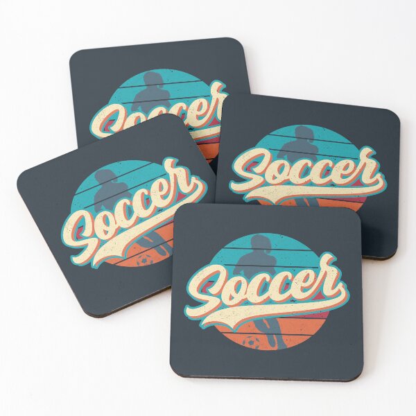 Item preview, Soccer Retro Vintage Sunset (female soccer player WOSO) designed and sold by Numero14.