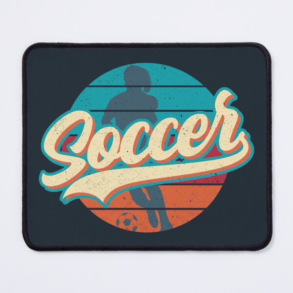 Item preview, Soccer Retro Vintage Sunset (female soccer player WOSO) designed and sold by Numero14.