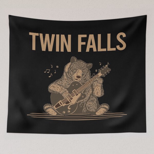 Item preview, Bear With Guitar Twin Falls designed and sold by BloodMoneyTwit.