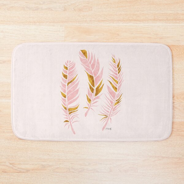 Item preview, Pink & Gold Watercolour Feathers designed and sold by RebeccaFlaherty.