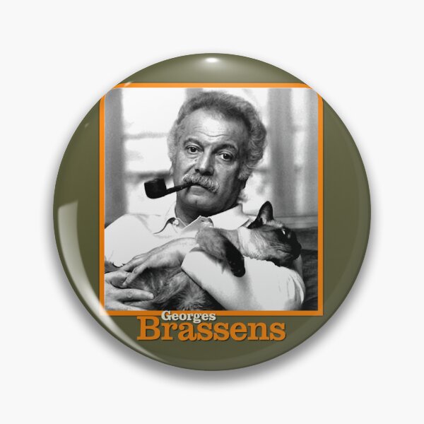 Item preview, I Made Myself Very Small Georges Brassens And His Cat Berghain designed and sold by SharonWeb.