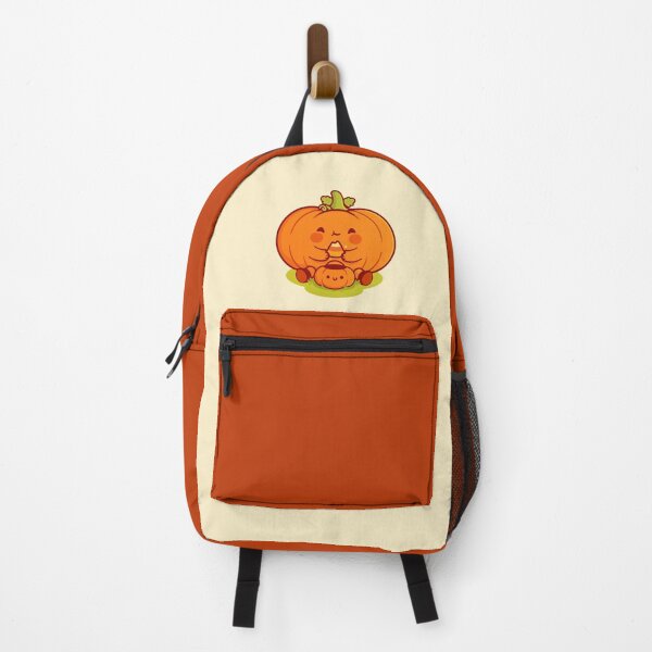 Item preview, Kawaii Pumpkin Eating Candy Corn from a Halloween Bucket designed and sold by May's Studio.