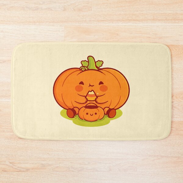 Item preview, Kawaii Pumpkin Eating Candy Corn from a Halloween Bucket designed and sold by May's Studio.