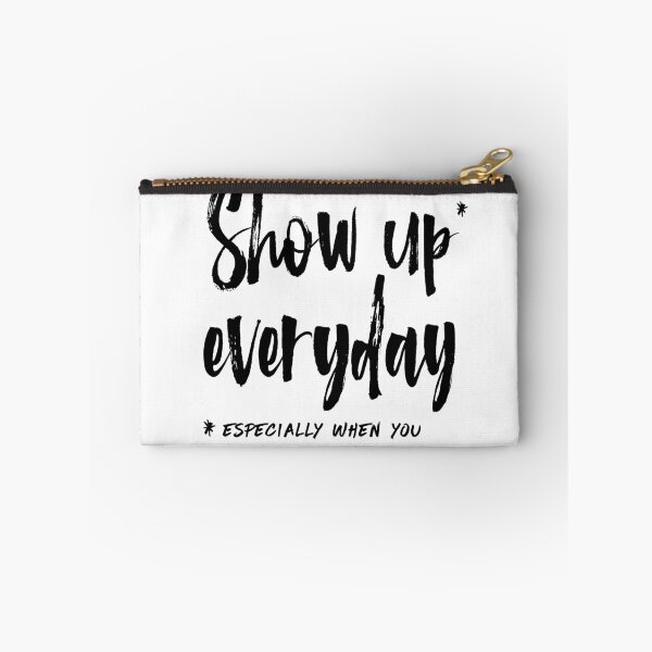 Item preview, Show Up Everyday - Motivation Brush Lettering designed and sold by Miruna Illustration.