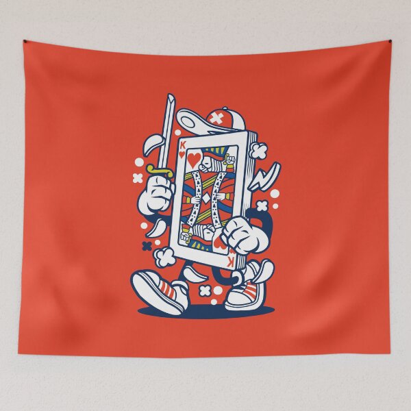 Item preview, Cute King Of Heart Holding Sword designed and sold by Artistic Prints.