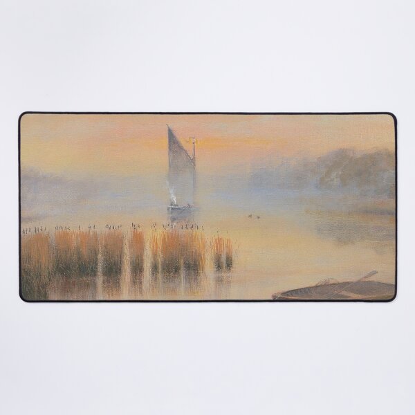 Early Morning on the River Bure at Horning Desk Mat