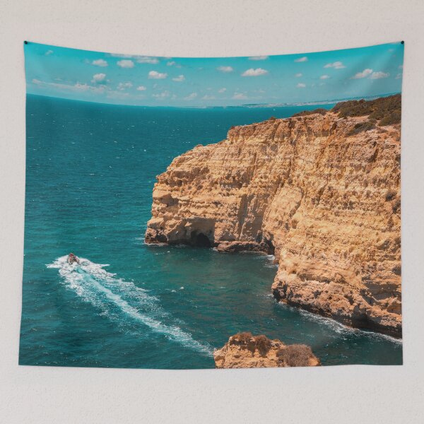 Item preview, Spectacular Coastal Boat Trip in Teal and Orange designed and sold by Georgia Mizuleva.