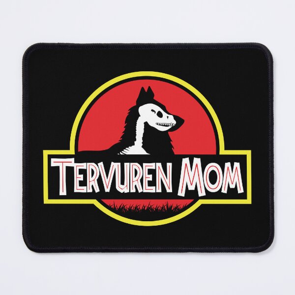 Item preview, (For Dark Background) Jurassic Belgian Tervuren Mom designed and sold by More Cute Dogs.