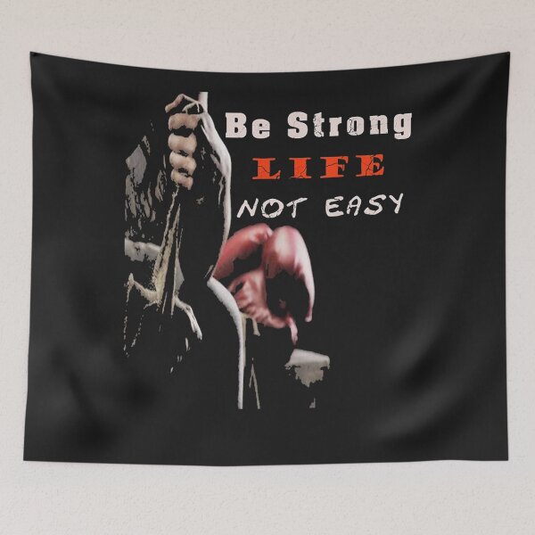 Item preview, Boxing be strong life not easy designed and sold by rosamaria2020.