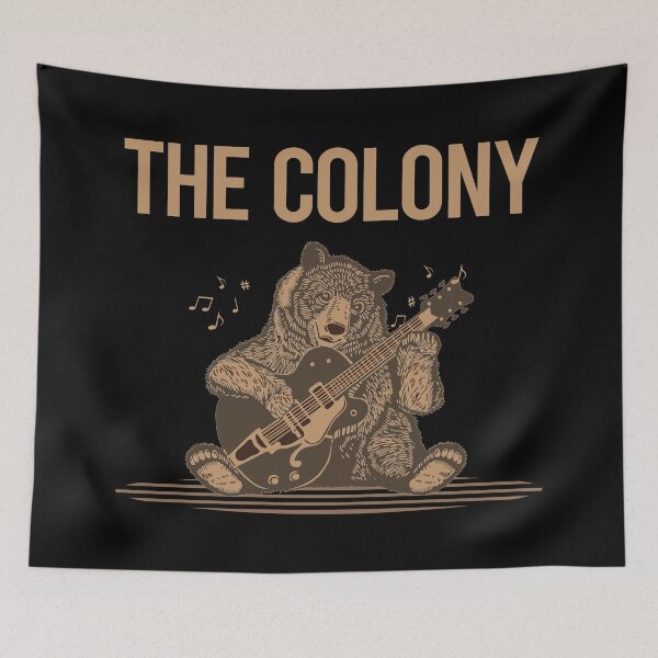 Item preview, Bear With Guitar The Colony designed and sold by BloodMoneyTwit.