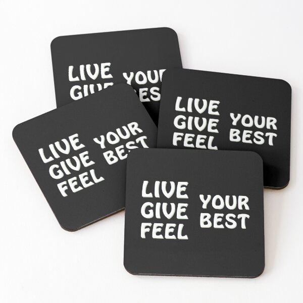 Item preview, (WF) Live, give, feel your best. designed and sold by greatvibes4u.