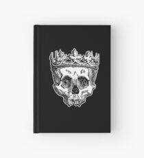 SKULL KING, DEATH, King of the Dead, Skull, Crown, on BLACK Hardcover Journal