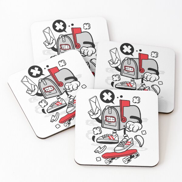 Item preview, Cute Mailbox On A Skateboard  designed and sold by Artistic Prints.