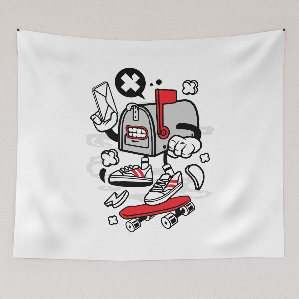 Item preview, Cute Mailbox On A Skateboard  designed and sold by Artistic Prints.